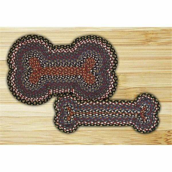 Capitol Earth Rugs Burgundy-Blue-Gray Dog Bone 63-LG043DB